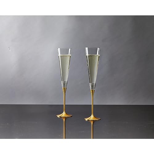 Vera Wang with Love Toasting Flute Pair Gold, 0 - Image 2
