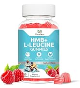 Hmb and Leucine Gummies Supplements for Men Women, 4000mg HMB &amp; L-Leucine Amino Acid for Muscle G...
