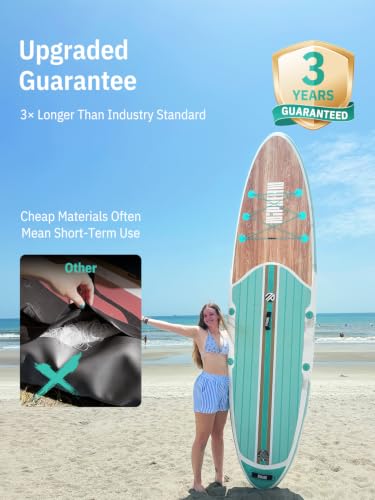 Image of Niphean Inflatable Stand Up Paddle Board with SUP Accessories, Anti-Slip EVA Deck, 10'6'' Inflatable Paddle Boards for Adults & Youth of All Skill Levels