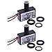 2PACK 120VAC Photoelectric Light Switch with Dusk to Dawn Sensor for Outdoor Light Control, Energy Saving Yard Light Sensor, Weatherproof Switch for Garden, Entryway for Automation