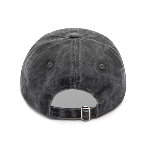 Embroidered City Hat Vintage Washed Denim Football Hats for Men Women, Unisex Adjustable Cotton Fans Baseball Cap - Image 6