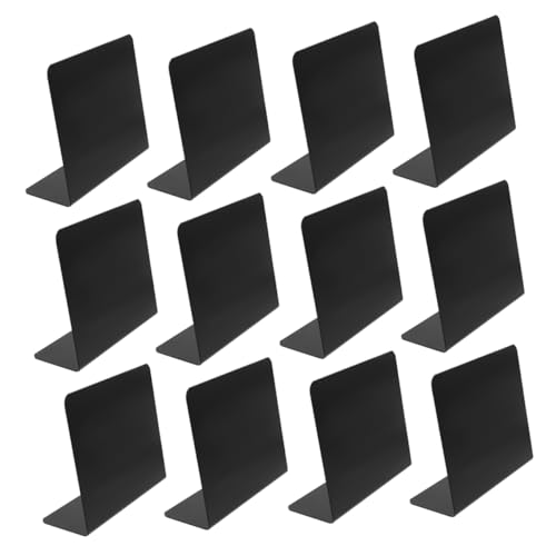 Angoily 12pcs Mini Chalkboard Signs Reusable Table Markers for Bars and Cafes Handwrite Erase Table Numbers Stable Standup Design for Party Decorations and Events