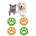 SEGMINISMART 4PCS Anti Poil Machine à Laver,Boules de Lavage,Poils Animaux Nettoyage Outil,Poils d'animaux,Vêtements,Literie,Vert/Orange