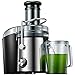 Centrifugeuse Extracteur de Jus, 800W Centrifugeuse Fruits et Légumes à 2 Vitesses, Design Anti-goutte, Large Bouche en Acier Inox, Sans BPA Pichet à Jus et Brosse de Nettoyage Incluse