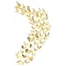 Creatiee 48Pcs Butterfly Decorations, 3D Wall Decals|Metallic Art Sticker, DIY/Handmade/ Removable/Pressure Resistance Paper Murals Gift for Home Kids/Girls Bedroom Nursey Party Décor (Gold Style)