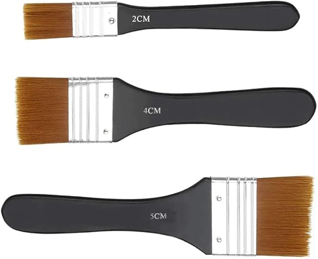 Paint Brushes Set Multipurpose Professional Flat Paint Brush Hog Hair Brush Soft Paint Brushes Painting Tools for Acrylic Artists Art Oil Gouache Watercolor Painting