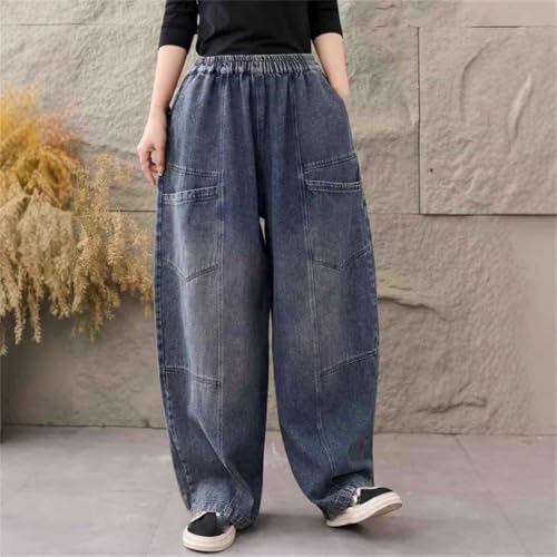 Men’S Loose Pants Casual Trousers Regular Fit Thin Denim Jean for Spring and Summer3