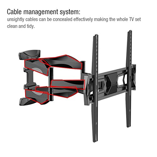 Fleximounts Articulating Full Motion Tilt TV Wall Mount for Samsung/Coby/LG/TCL/Haier/VIZIO/Hisense/Sharp/Sony/Toshiba/Seiki LCD LED Tv