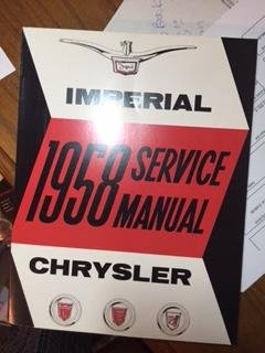 Paperback Imperial Chrysler 1958 Service Manual Book