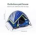 Blue Cat Tent, Large Cave Bed for Indoor Cats and Small Dogs with Soft Pad - 22