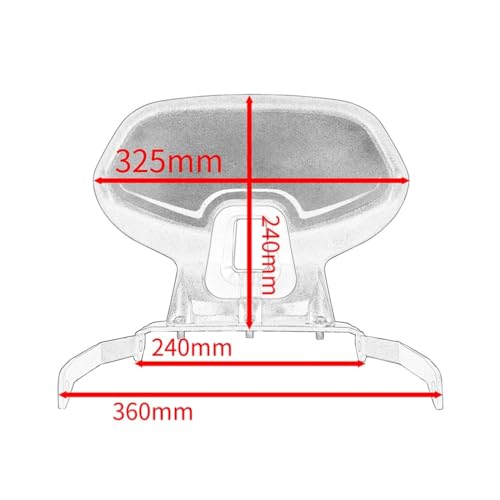 Dossier Passager Arrière Moto pour ADV350 2022-2024 - Coussin Amovible Noir - 6