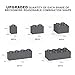 WEBRICK 300 Pcs Classic Building Bricks, Dark Grey Bulk Bricks,Compatible with Lego and Major Brands Parts and Pieces, Creative Building Block Toys for Boys Girls Ages 6 7 8 9 10 Year Old