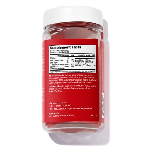 Hum Pro Acv Gummies -100% Organic Apple Cider Vinegar With The Mother, Probiotics For Digestive Health & B12 For Metabolism Support #TOP7