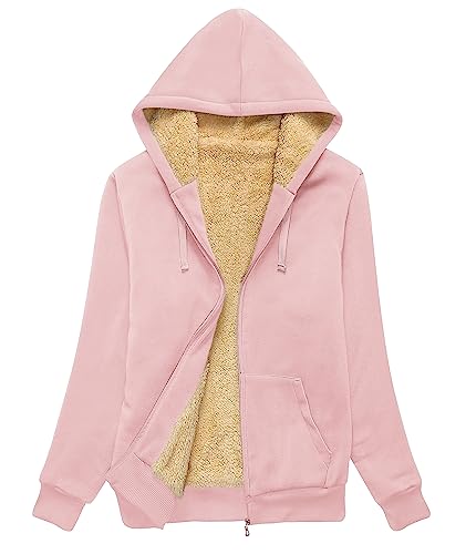 Image of SWISSWELL Hoodies for Women Winter Fleece Sweatshirt - Full Zip Up Thick Sherpa Lined Hooded Jacket