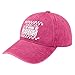 I Rebuke You in The Name of Jesus Hat for Mens Fashion Washed Distressed Pomegranate Red