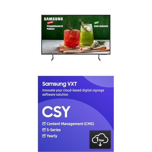Image of Samsung 43-Inch Class Crystal UHD 4K Bed-H Series HDR Business Pro TV VXT S-Series w /Cloud Based, Instant Provisioning, Content Management Software, 1 Year Subscription