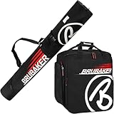 Sac de sport XXL BRUBAKER 'Big Base' avec un grand compartiment principal zippé, deux poches latérales pour isoler les affaires humides, un spacieux compartiment à chaussures et une petite poche frontale avec fermeture éclair.