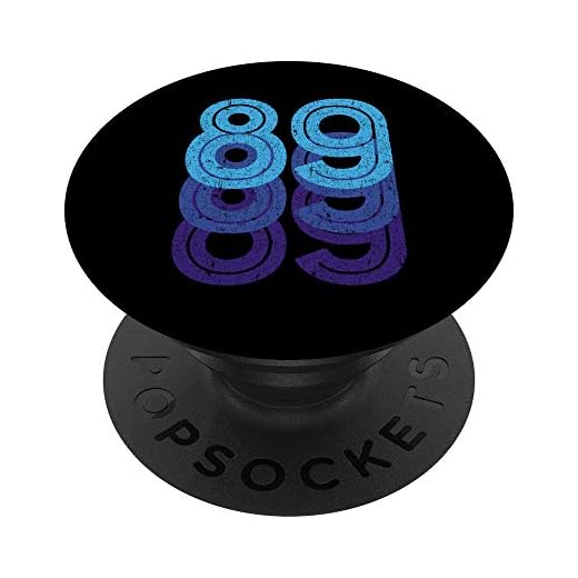 89 Número de la Suerte 89 años Edad de Cumpleaños Equipo Dep PopSockets PopGrip Intercambiable