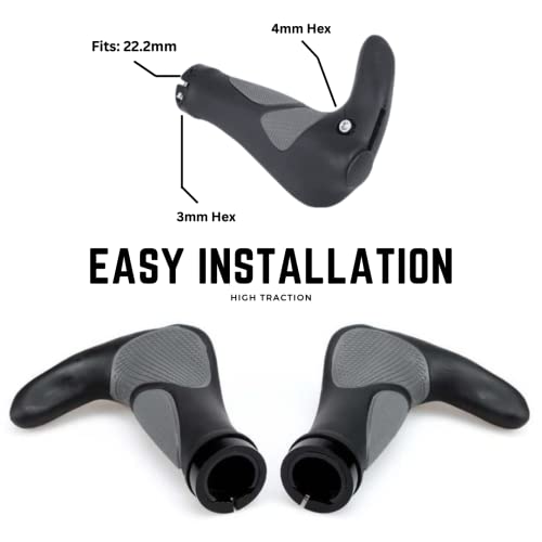 Prodmoe Bike Grips, Soft Bicycle Handlebar Grips With Non-Slip Rubber, Ergonomic Handlebar Kids Bicycle Grips, Bike Handlebars For Bmx, Scooter, Mountain Bike Grips, Soft And Comfortable Easy Grips #TOP5