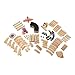 Melissa & Doug Deluxe Wooden Railway Train Set (130+ pcs)
