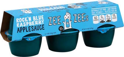 Zee Zees Variety Pack Applesauce Cups - Blue Raspberry, Orange Dreamsicle, Strawberry Banana & Wild Watermelon, 4 oz Cups, 24 pack