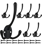 IBosins 28-Pack Heavy Duty Double Prong Coat Hooks Wall Mount Utility Hooks