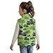 GePrint Green Tractor Children's Sleeveless Jacket Fashionable Comfortable Lightweight Fall Winter Warm Coats Versatile Soft Warmth Polyester Spandex Fabric Comfortable Coat for Kids 11-12