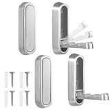 Photo Gallery jxyt 4 ganci pieghevoli da parete, antiscivolo, resistenti, pieghevoli, ganci per doccia, ganci ellittici per appendere, in lega di zinco, per bagno, cucina, salvaspazio, colore: argento Photo Gallery jxyt 4 ganci pieghevoli da parete, antiscivolo, resistenti, pieghevoli, ganci per doccia, ganci ellittici per appendere, in lega di zinco, per bagno, cucina, salvaspazio, colore: argento