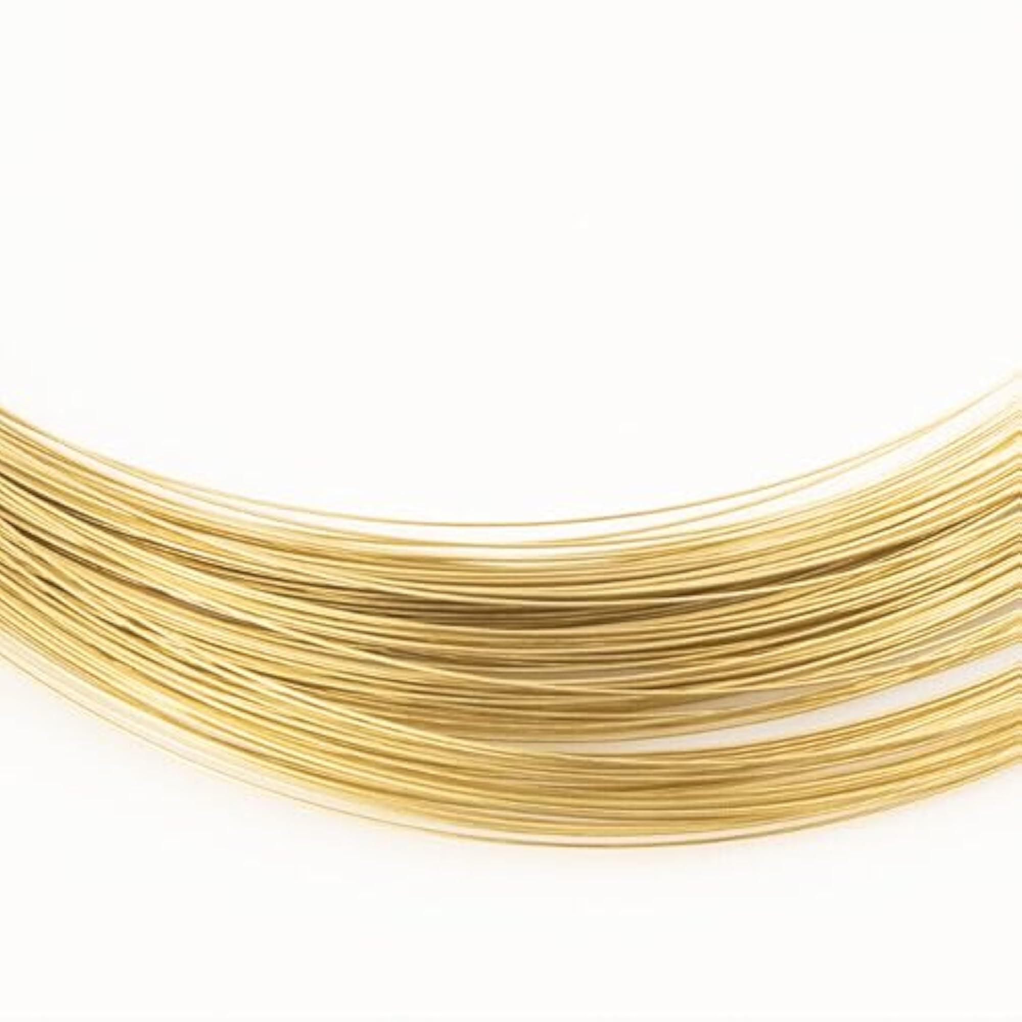 Brass Round Wire Bare Unplated Ø0.3mm - 5mm Diameter