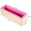 Silikon-Seifenformen Set Mit 3 Holzboxen – DIY Seifenherstellung, Rosa, 1,3 Liter Fassungsvermögen