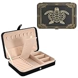 Excellente qualité : extérieur durable en cuir synthétique lisse et velours doux à l'intérieur. Structure solide. Ne vous inquiétez pas des collisions et de l'extrusion. Protège vos bijoux contre les rayures et les pertes, la fermeture à pression le rend fermement fermé, également facile à ouvrir et à fermer
