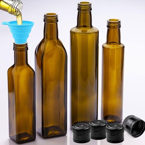 Miniatura 5 de Gzqiancang 15 Boquillas Para Botellas De Aceite, Tapón De Rosca, Con Boquilla Para Grasa Con 1 Embudo Y Cepillo De Limpieza Para Aberturas De Botellas Con Diámetro Exterior De Rosca De 30 Mm