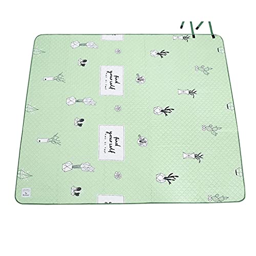 LZJN Manta de pícnic Plegable Manta de Playa Manta Impermeable Picnic Manta Picnic Plegable Estera es Suave y cómoda Adecuada para Viajes de Senderismo de Camping de Playa Grande y Grueso Cover