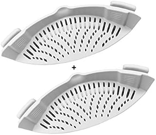 Clip On Silicone Strain Strainer - Kitchen Food Silicone Snap Strainer for Spaghetti