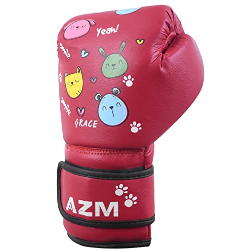 Kids Boxing Gloves 4Oz 6Oz Youth Boxing Gloves For Age 3 To 9 Years, Boys And Girls Training Boxing Gloves For Punching Bag, Kickboxing, Muay Thai, Mma (6Oz, Red) #TOP6