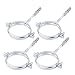(Lot de 4 pièces) Supports pour tuyaux métalliques Clips Pinces pour tubes Ø 75-80 mm (4)