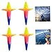 Cndiyald Trolling Bird Teasers Fishing Saltwater Lures Bird Shaped Rainbow Jigging Lures Trolling Bird Teaser 4PCS