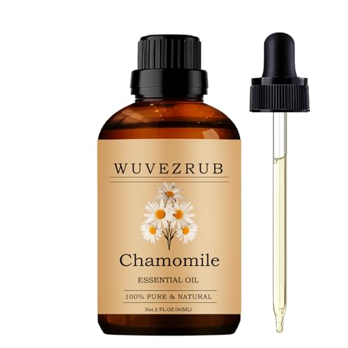 Wuvezrub Chamomile Essential Oil for Diffuser, Aromatherapy & DIY-60ml
