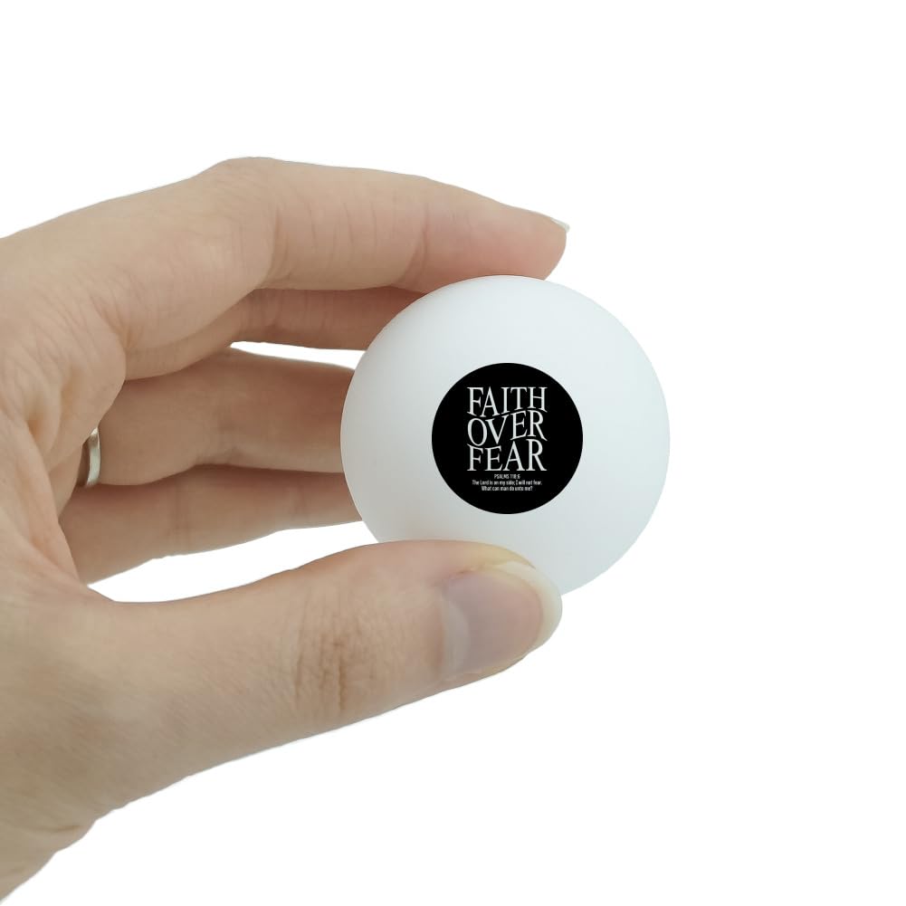 GRAPHICS & MORE Christian Faith Over Fear Novelty Table Tennis Ping Pong Ball 3 Pack