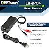 ExpertPower Battery & Charger Bundle - 12V 2A Charger / 12V 5Ah Battery Lithium LiFePO4