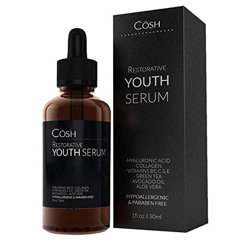 Gorilla Restorative Youth Serum, Anti Aging Anti Wrinkle Topical Vitamin C Facial Serum With Hyaluronic Acid, Collagen, Aloe Vera, Vitamin B5 & E, 1 Fl Oz. #TOP21