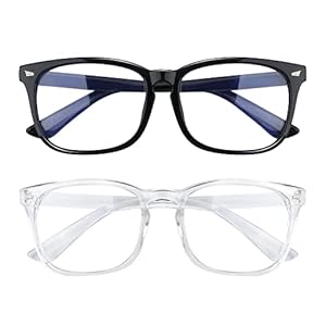 2 Pack Blue Light Glasses for Women and Men – Computer Glasses