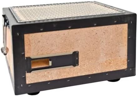 Konro Tischgrill Holzkohle Japanischer Grill Edehlstahl, Mini BBQ Grill, Japanischer Stil BBQ Grill, BBQ Platte Party Zubehör Griller - 31 x 23 x 20cm