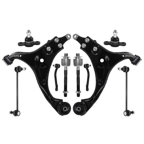 SC306 - Right Front Lower Control Arm - 2023 Kia Forte 4 HAWK BROTHER Control Arm, w/Ball Joint Tie Rod Sway Bar Link Front Lower Suspension Kit Compatible With Kia Forte Forte Koup 2010 2011 2012 2013 (with Electronic Power Steering)