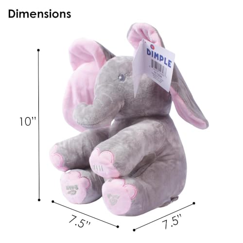 Dimple DC12696 Peek A Boo Elephant Toy, Interactive Singing Stuffed Elephant Plush thumb #4