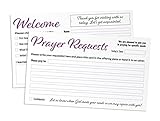 220 Pack - Church Visitor Welcome Cards - Prayer Request Cards - 3x5 Inches