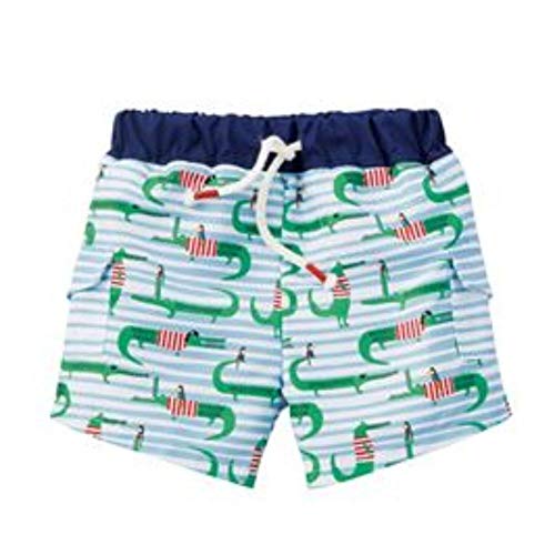 Mud Pie baby boys Pirate Alligator Swim Trunks, Multi, 4 Toddler - 5 Toddler US