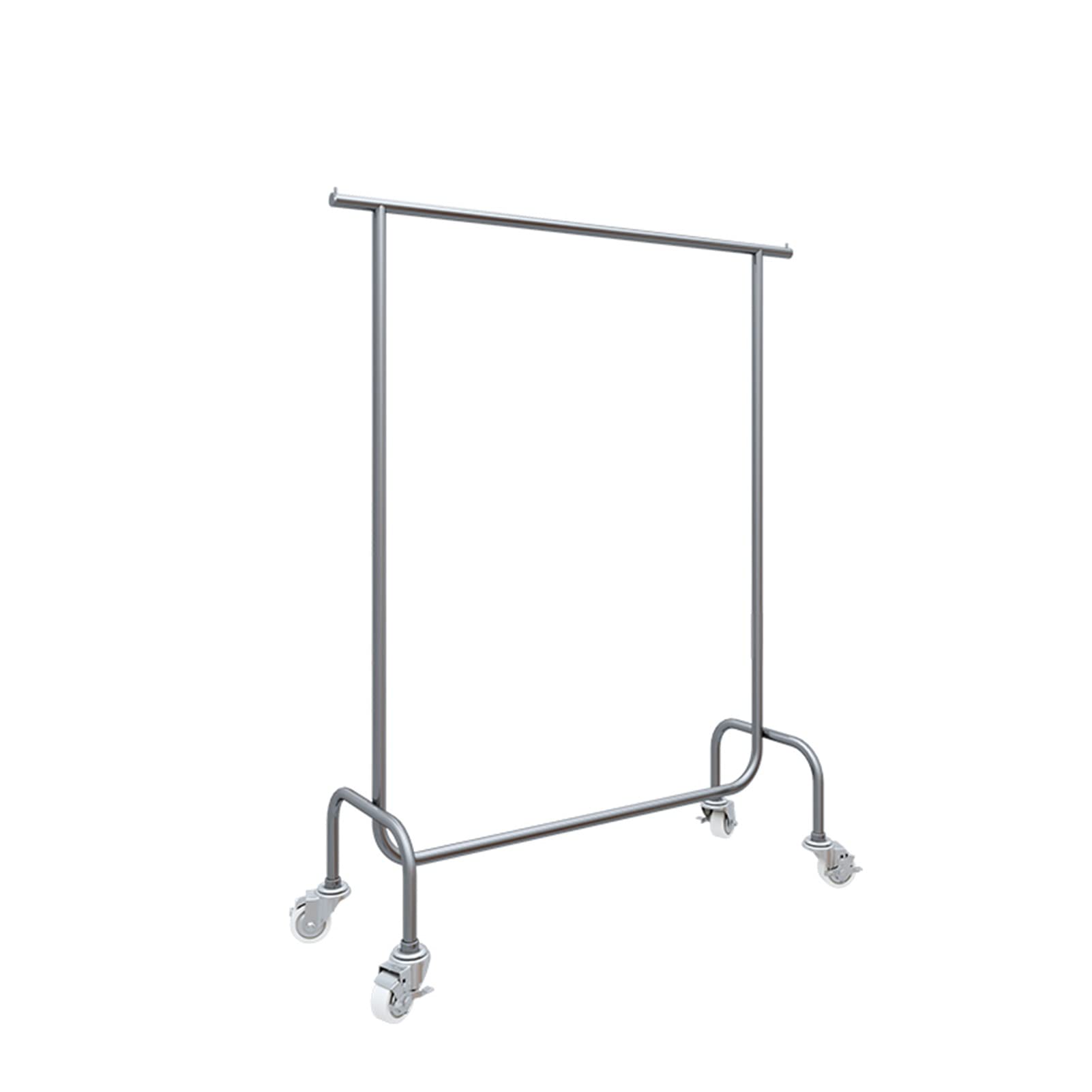 SaryEdge Coat Racks Floor-Standing Stainless Steel Clothing Rack Multifunctional Movable Clothing Store Display Stand Single-Rod Bedroom Garment Rack/80X40X150Cm,12,120x40x150cm