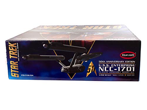 Polar Lights Star Trek TOS Enterprise 50th Anniversary Edition 1:350 Scale Model Kit - Thumbnail 2