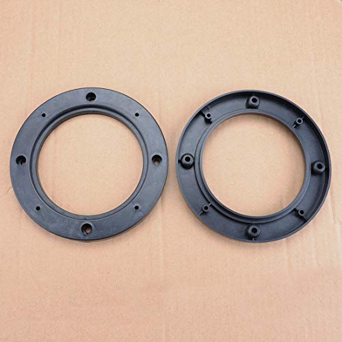 Rhegene New 4inch Universal Audio Speaker Rings Black Spacer Speaker Spacer Extender Rings Bracket Holder Waterproof